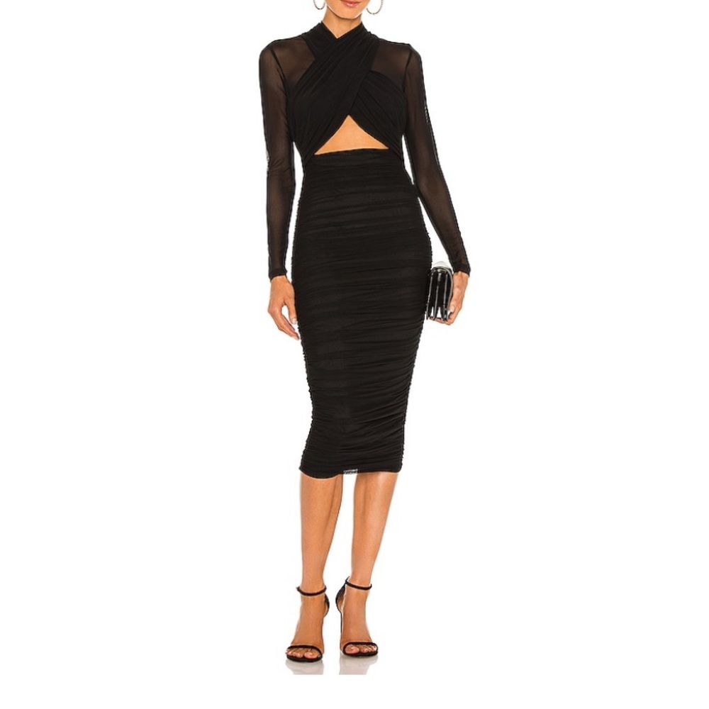 REVOLVE Aliyah Dress in Black size small, worn once for a wedding!